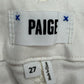 PAIGE White Wide Leg Jean Size 27