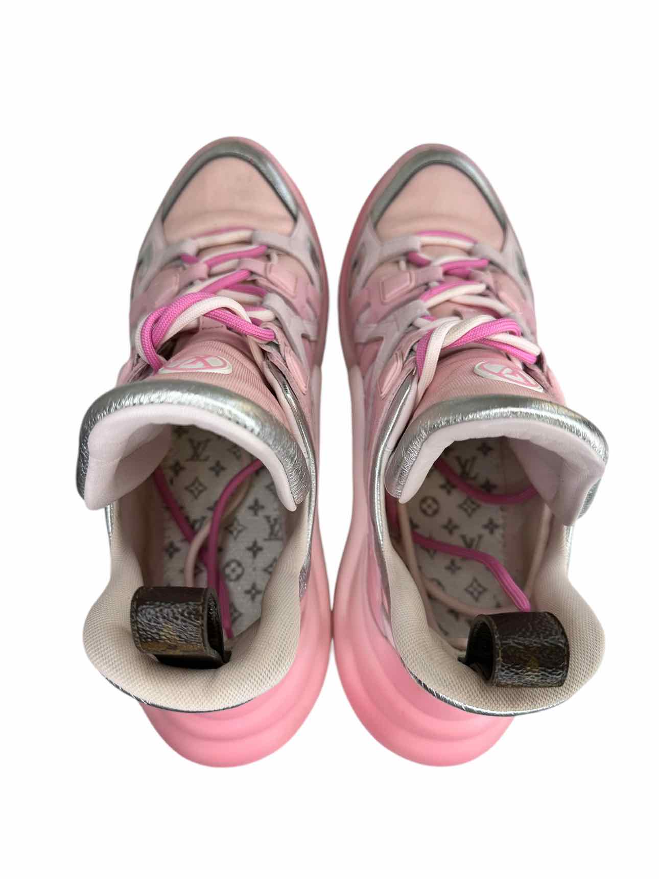 LOUIS VUITTON Pink Ombre ARCHLIGHT Sneaker Size 41