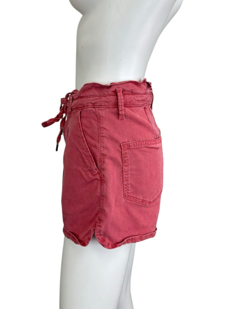 PAIGE Red High Waisted Shorts Size 26