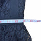 BETSEY JOHNSON Black Lace Strapless Cocktail Dress Size 2