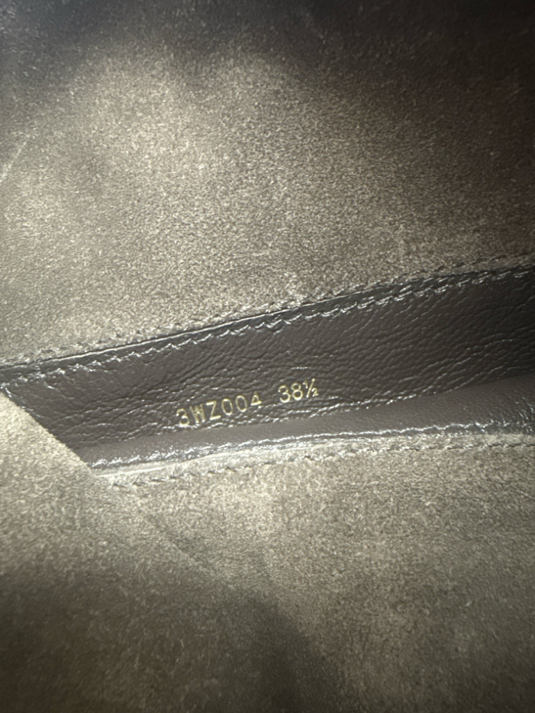 PRADA Brown Suede Wedge Knee Boots Size 7