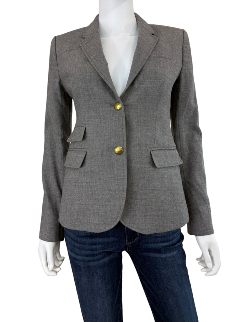 J. Crew Gray Wool Schoolboy Blazer Size 4