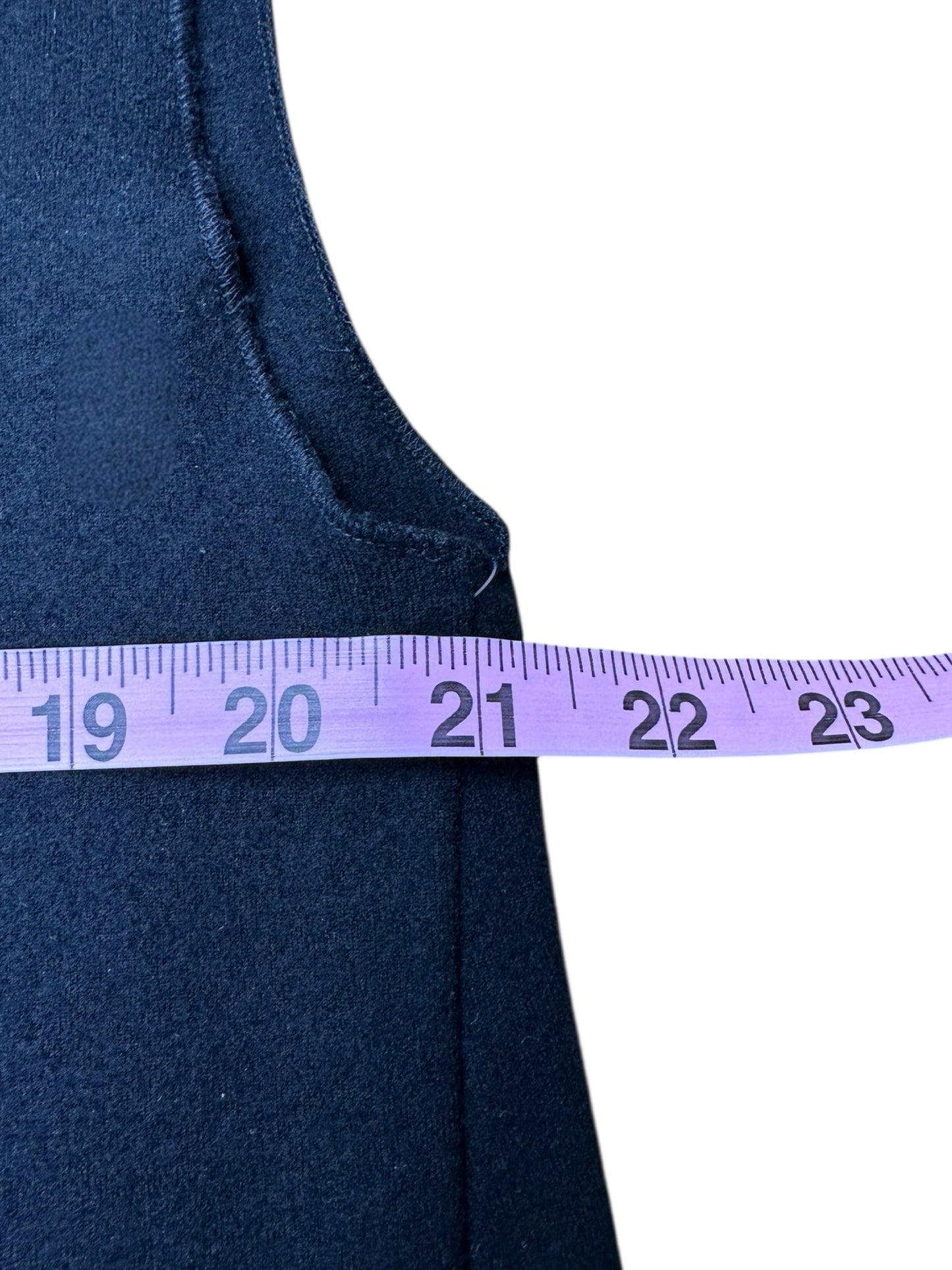 EILEEN FISHER Black 100% Wool Midi Dress Size L