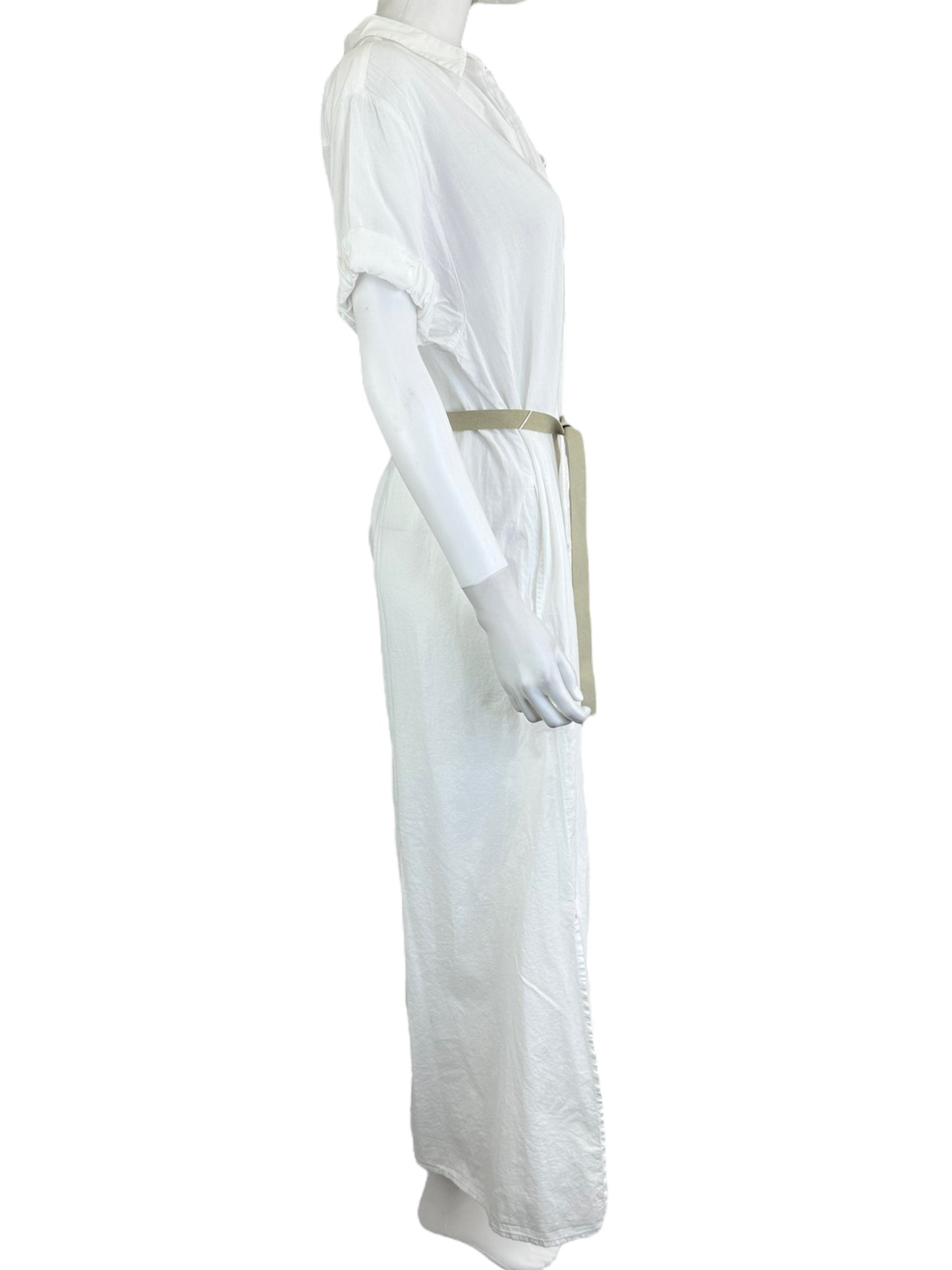 XiRENA White 100% Cotton Button-Down Maxi Shirt Dress Size XS