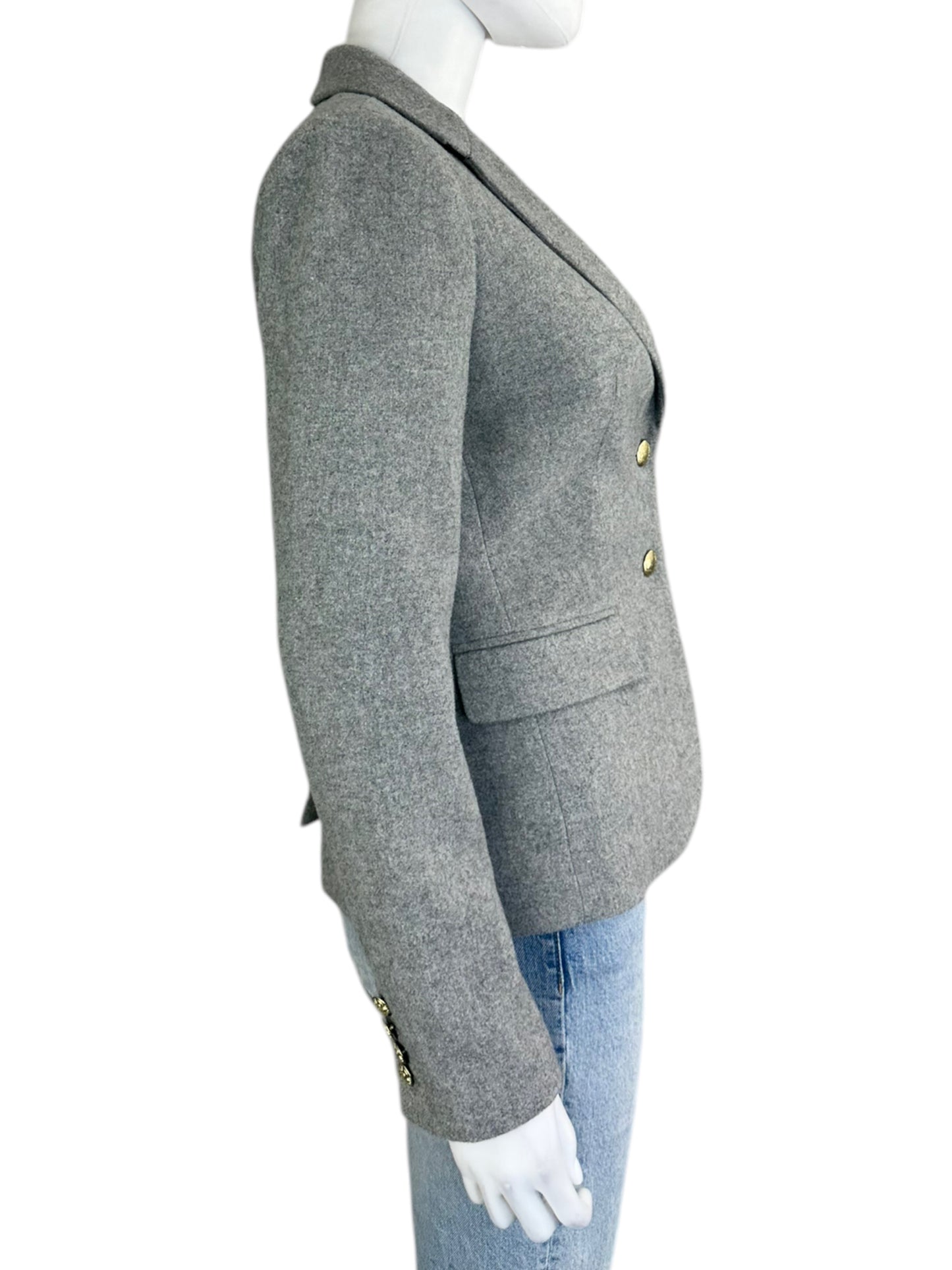 J. Crew Wool Blend Gray Blazer Size 4