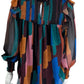 Willa Story Brushstroke Cates Blouse Size M