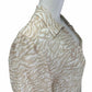 ecru NWT Tan Zebra Sheer Print Blouse Size S