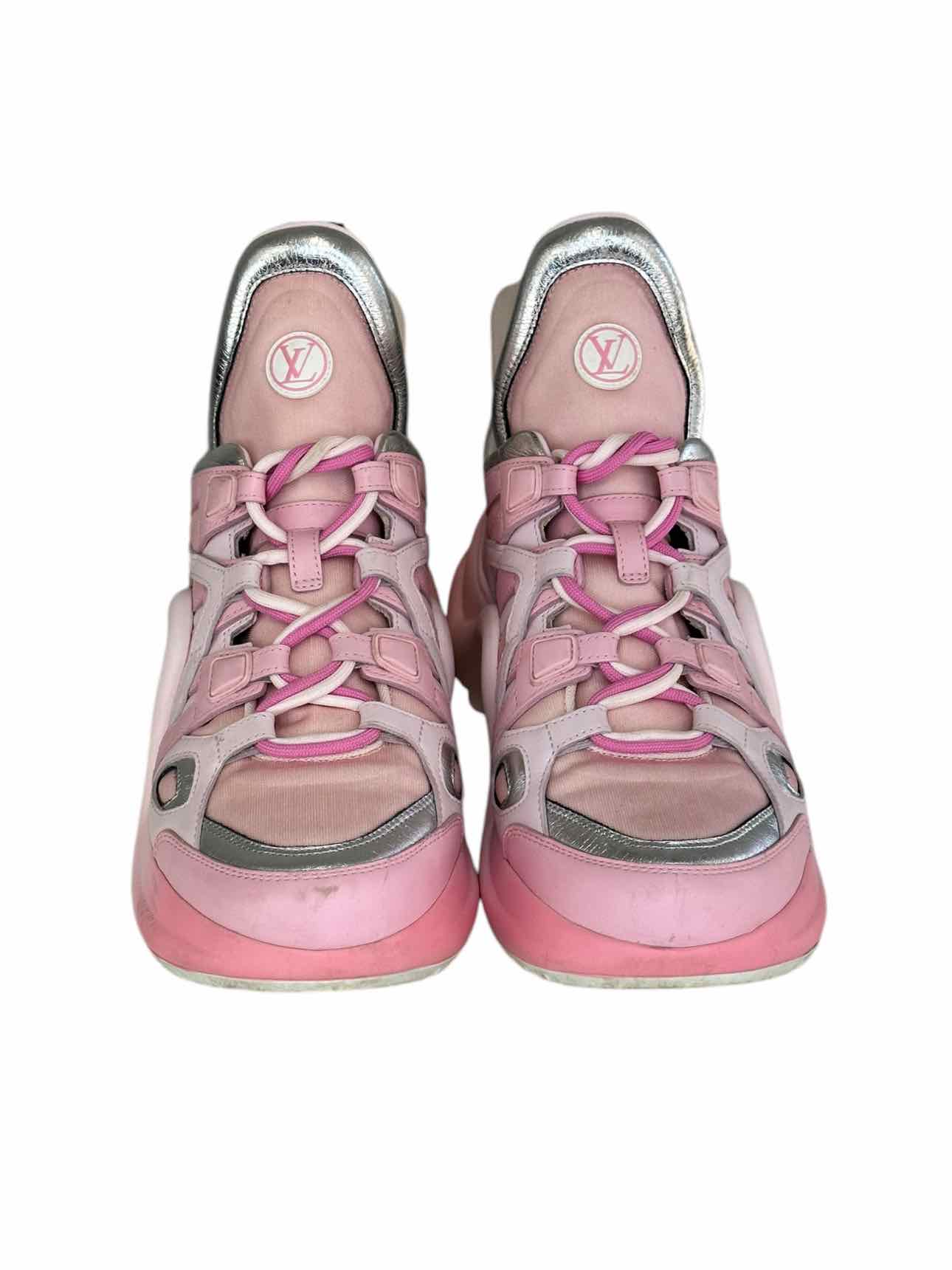 LOUIS VUITTON Pink Ombre ARCHLIGHT Sneaker Size 41