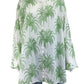 TAHARI Size Green Palm Linen Top 2X