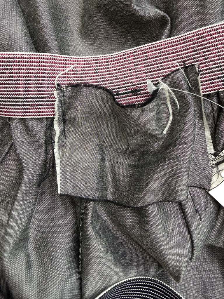 Nicole Paloma Gray Distressed Snap Mini Skirt Size S