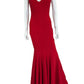 Betsy & Adam Red Maxi Formal Dress Size 10