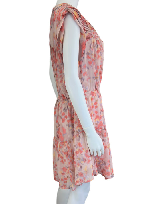 STEVE MADDEN Pink Floral Mini Dress Size L