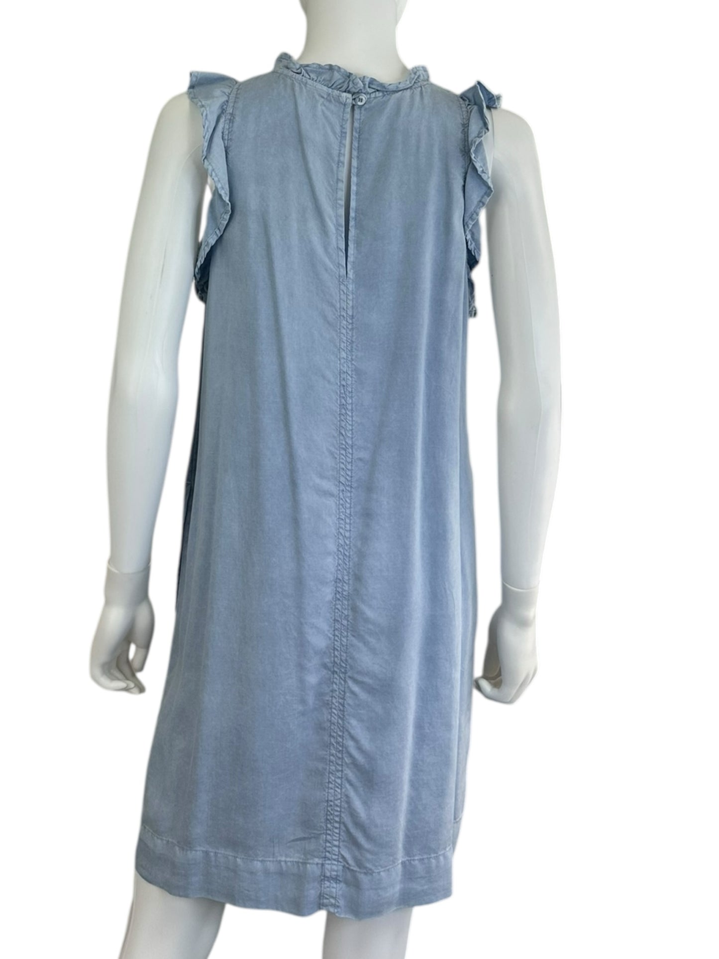 bella dahl Blue Chambray Casual Mini Dress Size S