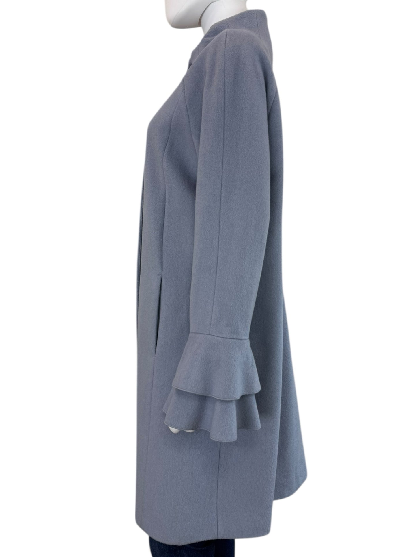 Trina TRINA TURK Gray Wool Coat Size 14