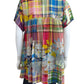 Johnny Was Plaid Floral Babydoll Tunic Size S