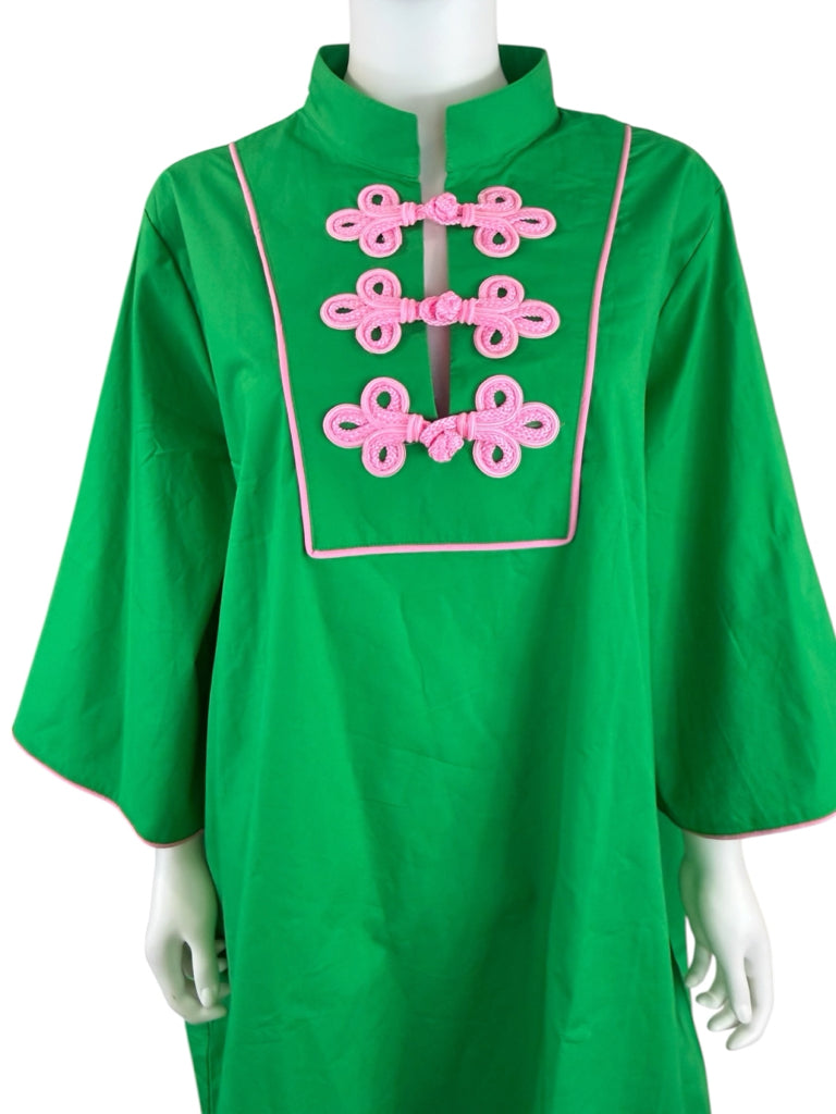 House of MBR NWT Jockey Green Bouvier Shift Dress Size 4