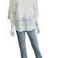 Papillon White Blouse Size M