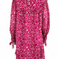 Olivia James Pink Leopard Dress Size L