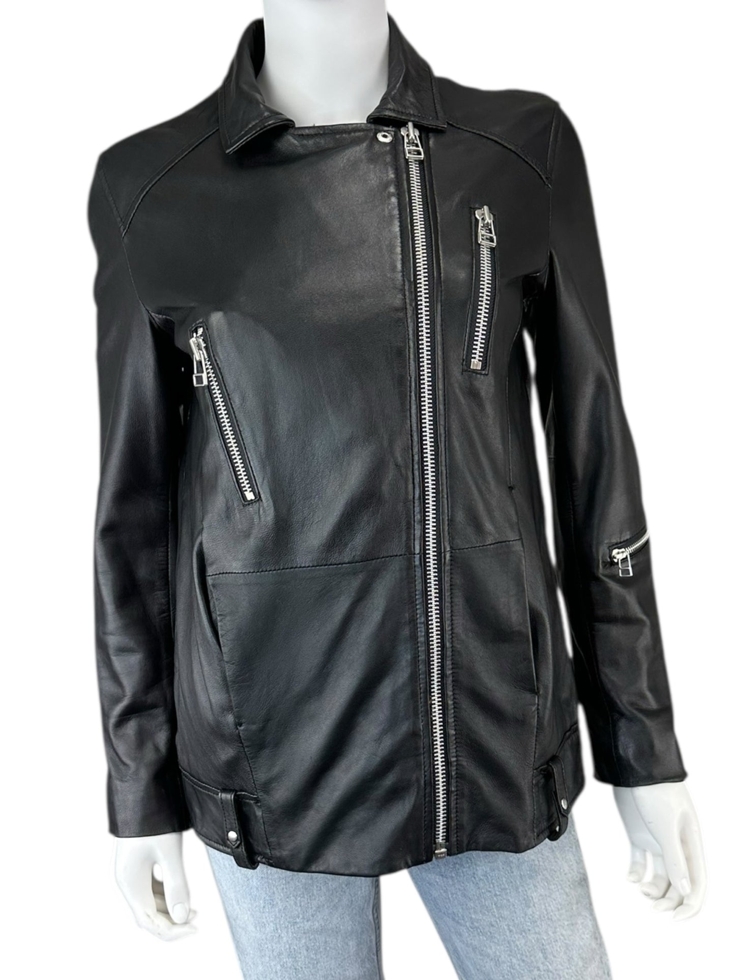 mango Size XS Jacket - Leather