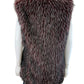 Via Spiga Burgundy Faux Fur Vest Size XL