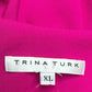 TRINA TURK Hot Pink Wrap Blouse Size XL