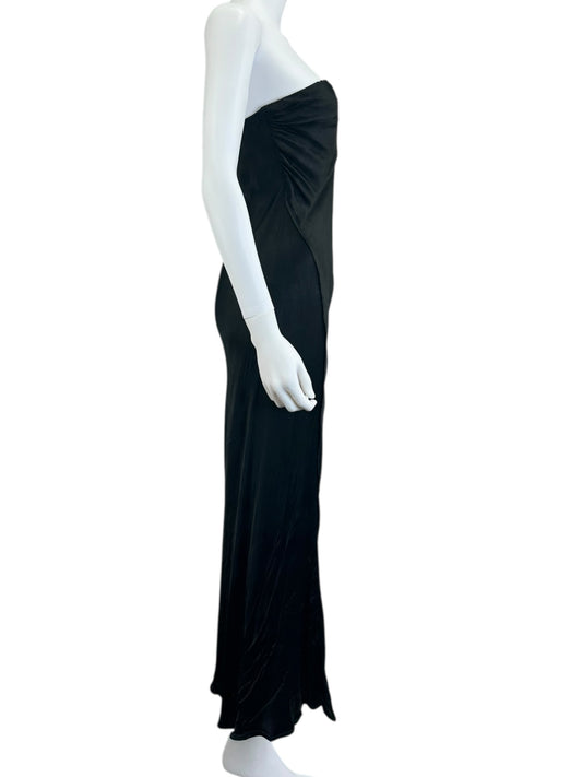 Bl^nk NWT Black Satan Slip Dress Size 6