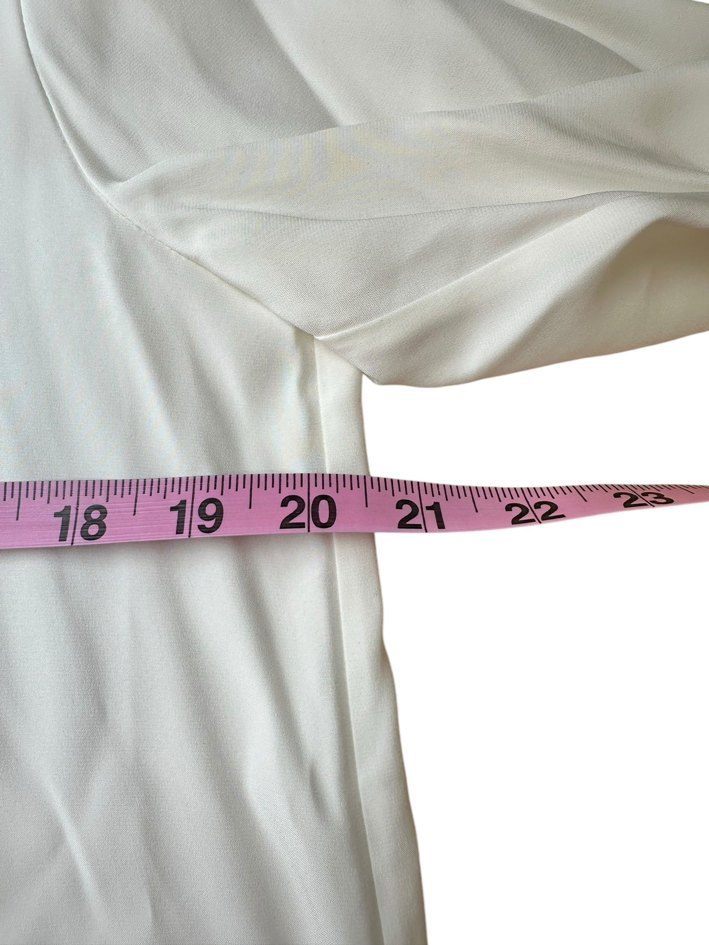 LAFAYETTE 148 NEW YORK Ivory 100% Silk Blouse Size M