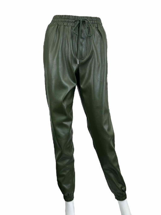 NOLI Olive Faux Leather Joggers Size XS