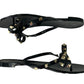 VALENTINO Black Rockstud Rubber Slipper Size 38