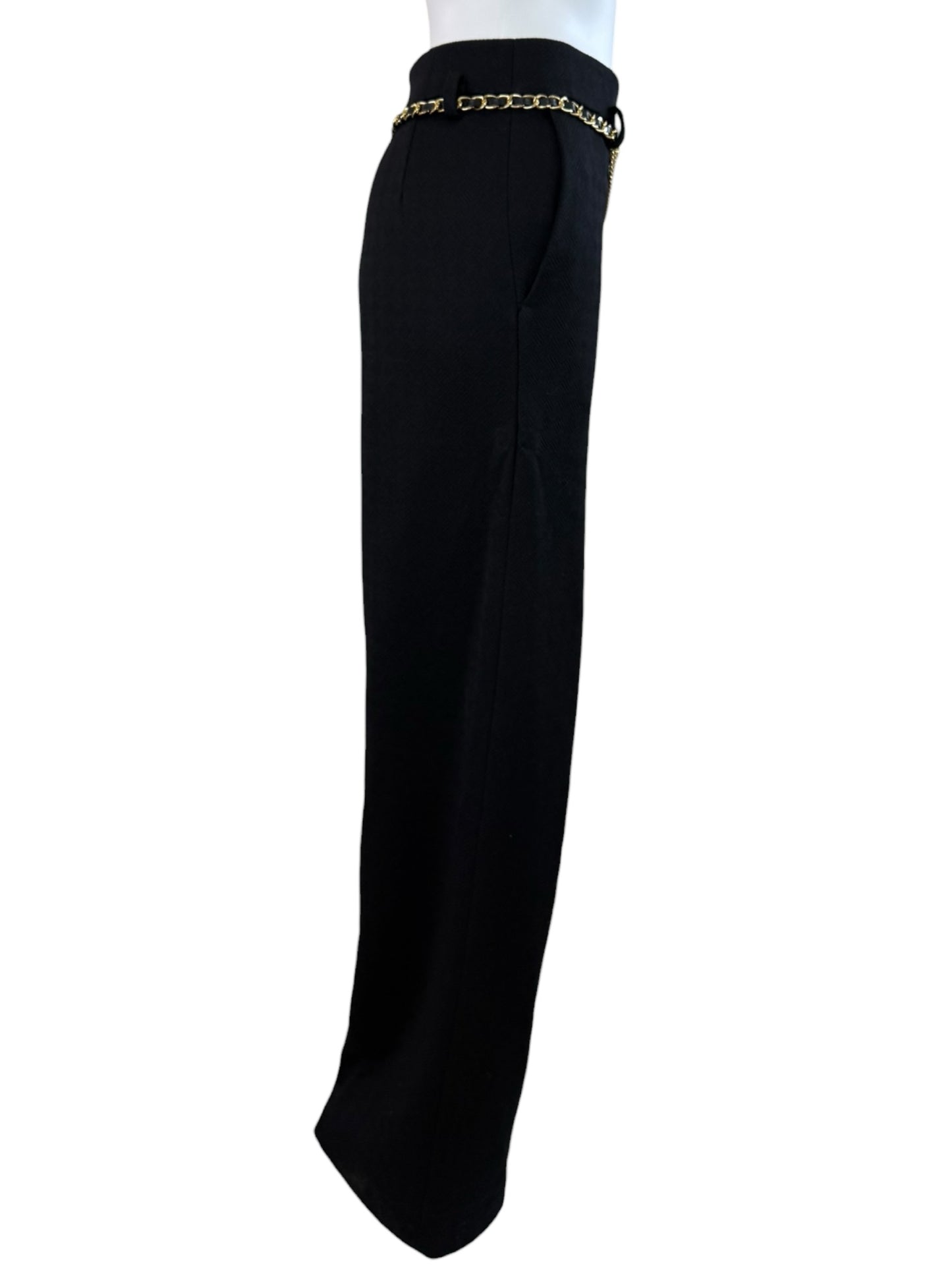 Bishop & Young NWT Black Lara Wide Leg Trouser Size L