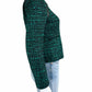 Sandro Green Tweed Jacket Size 6