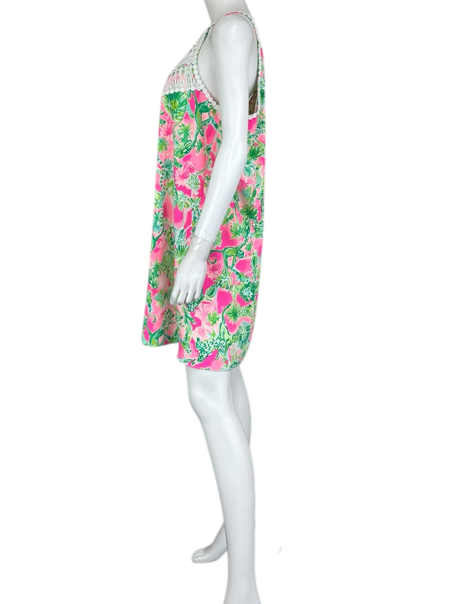 Lilly Pulitzer Lace Multicolor Floral Mini Dress Size 14