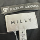 MILLY Black Strapless Cocktail Dress Size 4