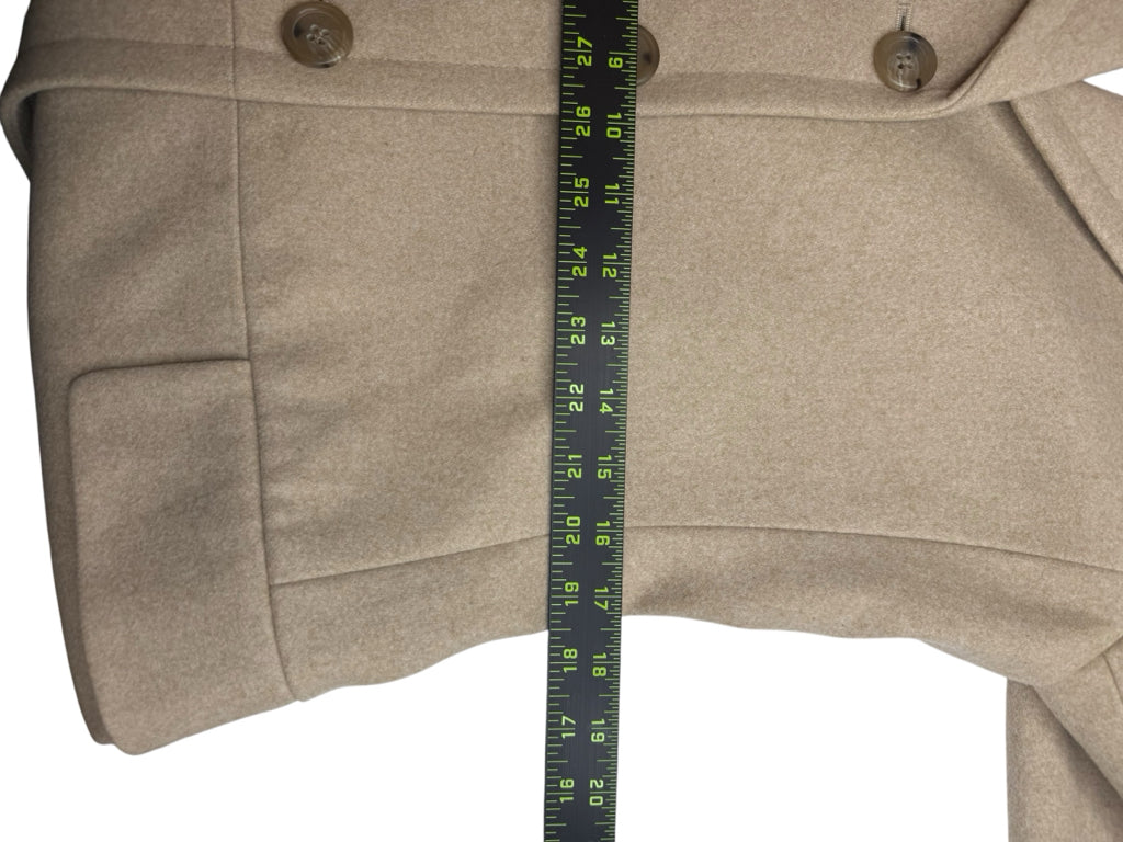 BANANA REPUBLIC Beige Italian Melton Wool Blend Peacoat Size M