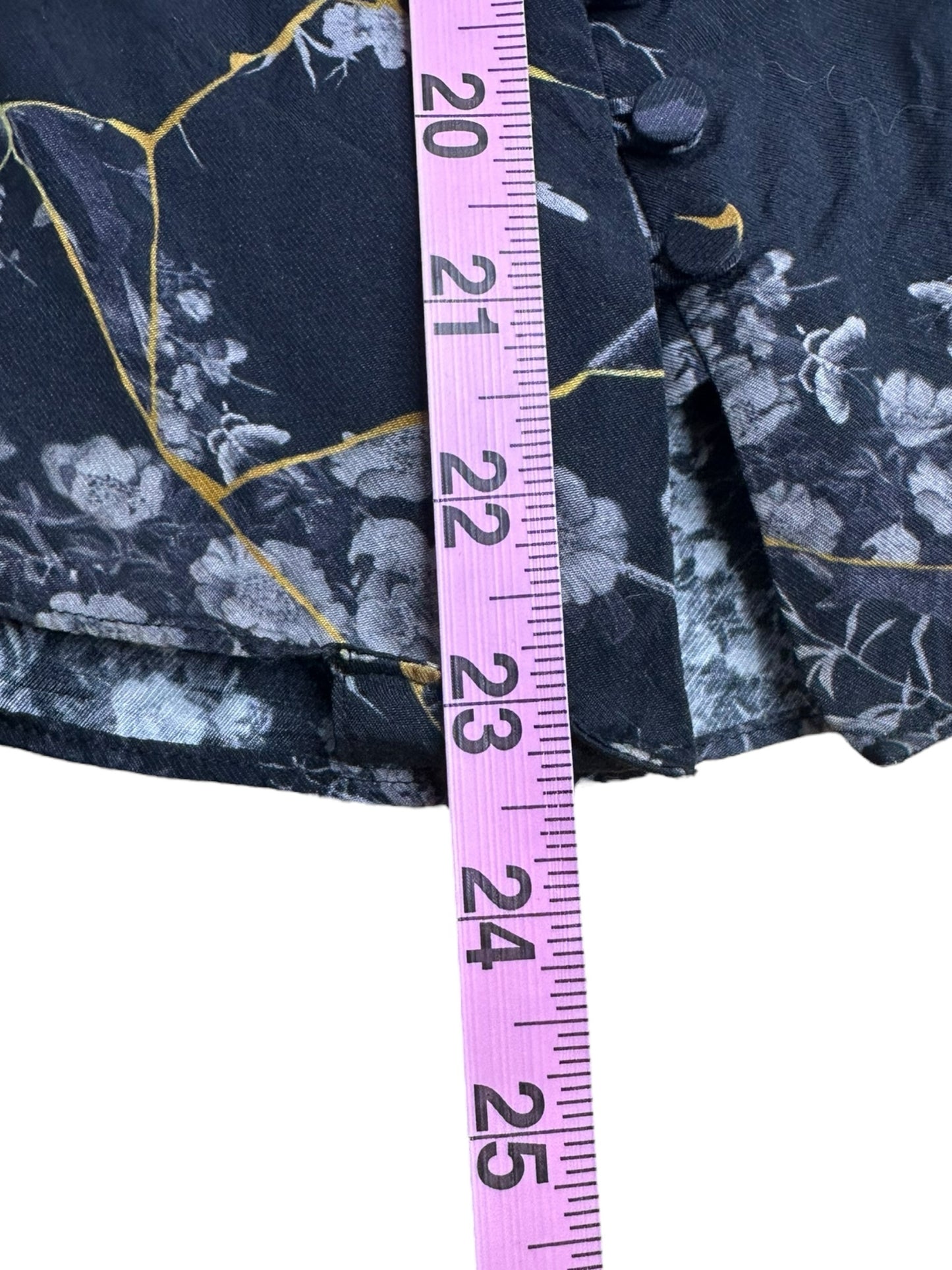all saints Black floral and Skeleton Mini Dress Size 8