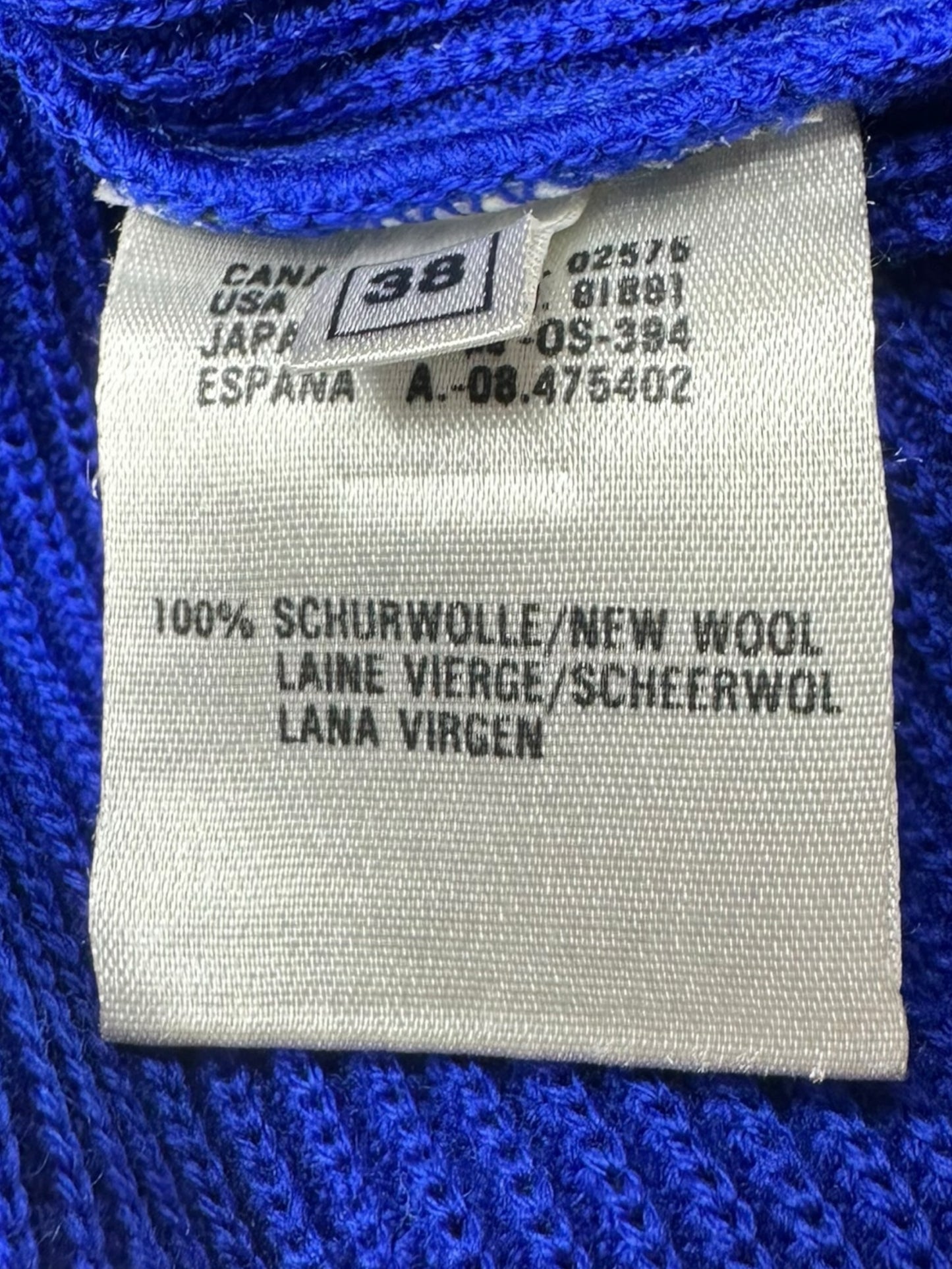 ESCADA  Blue 100% Virgin Wool Sweater Size M