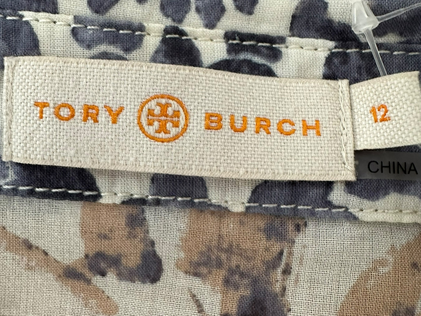 Tory Burch 100% Cotton Paisley Button-Down Shirt Size 12