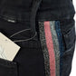 MOTHER Black High Waisted Looker Ankle Fray "Guilty Glitter Racer" Jeans Size 29