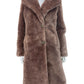 Avec Les Filles Mauve Faux Fur Coat Size XS