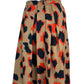 comme toi Animal Print Flowy Midi Skirt Size S