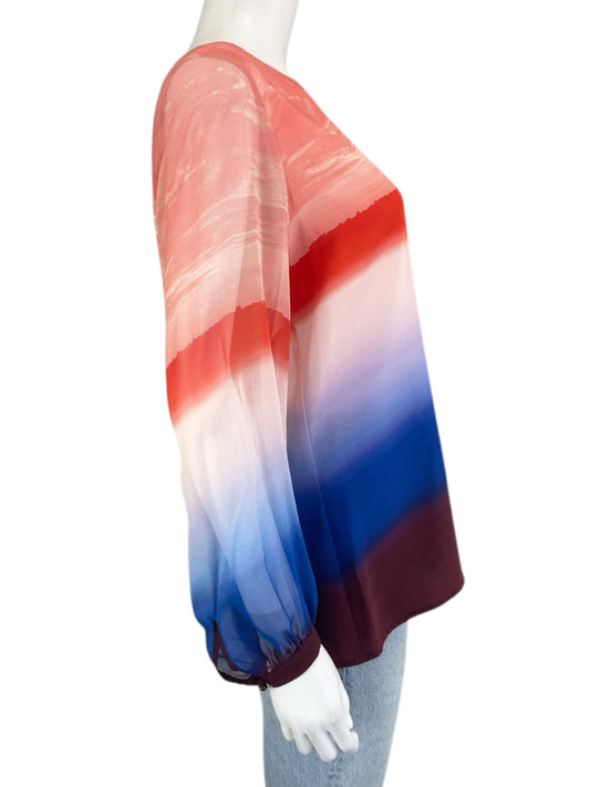 Cynthia Vincent Colorful Blouse Size S