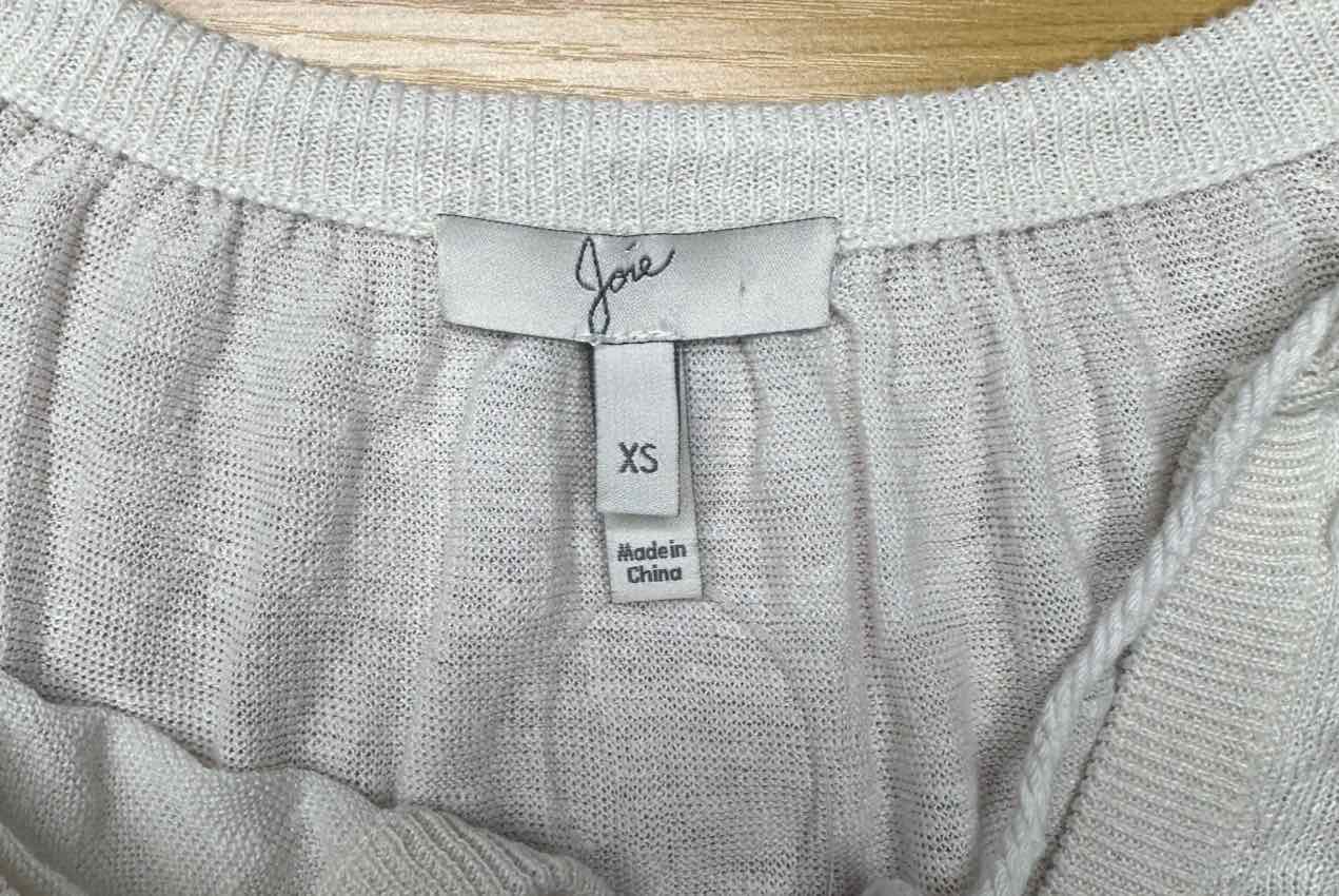 joie Ivory 100% Linen Sweater Size XS