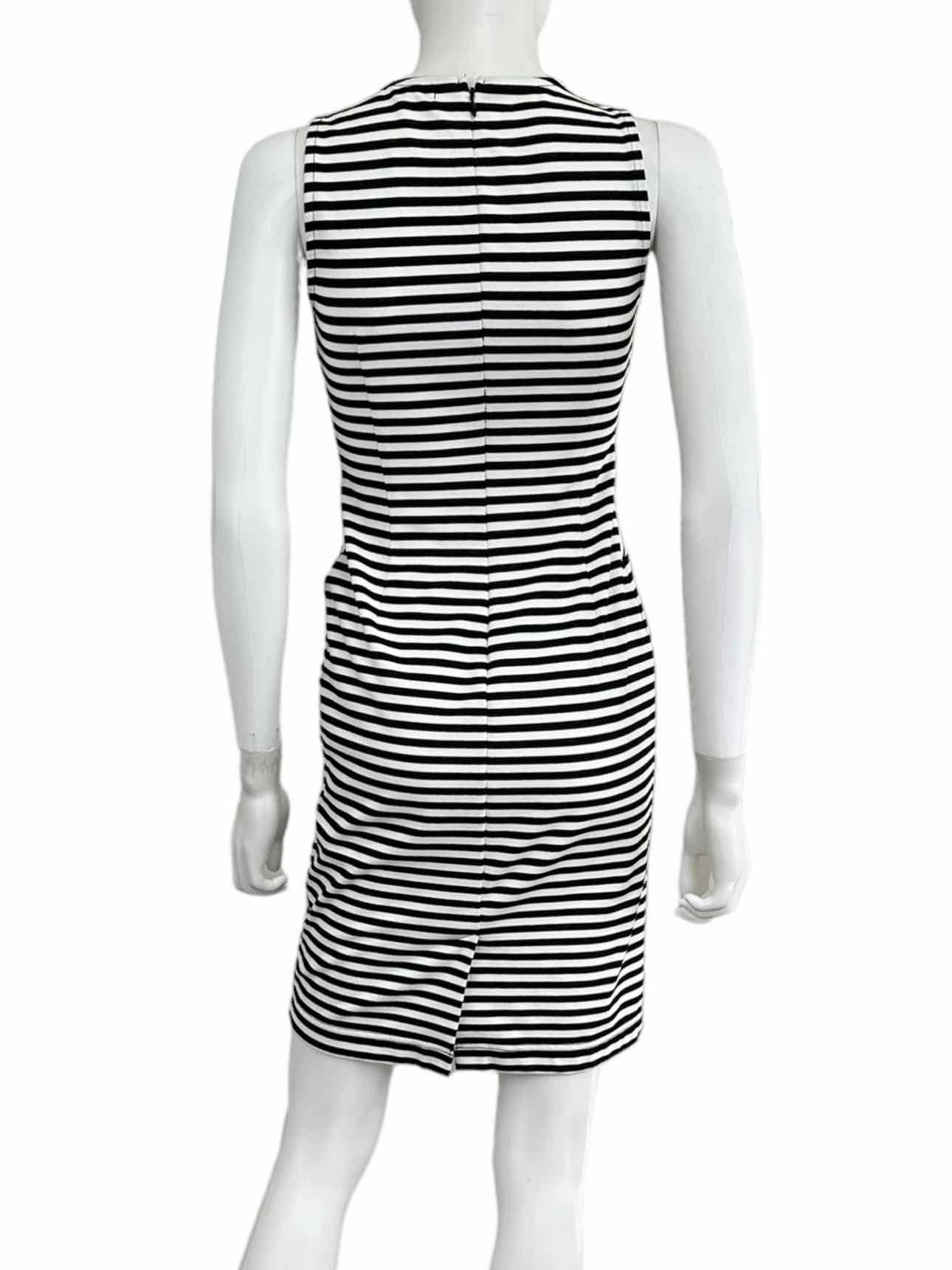 BANANA REPUBLIC Black Striped Dress Size 0P