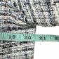 KARL LAGERFELD Blue and White Tweed Jacket Size 8