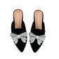 Kurt Geiger Black Velvet Mules Size 37
