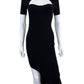 Paola Bernardi Black Bolero Style Sweater Dress Size S