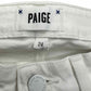 PAIGE NWT White Skyline Ankle Peg Jean Size 24