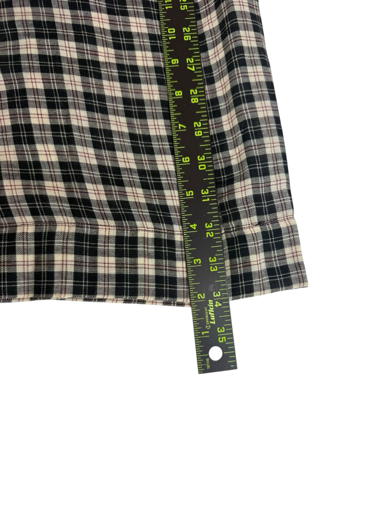 DOEN Black Gingham Check Skirt Set Size XS/S