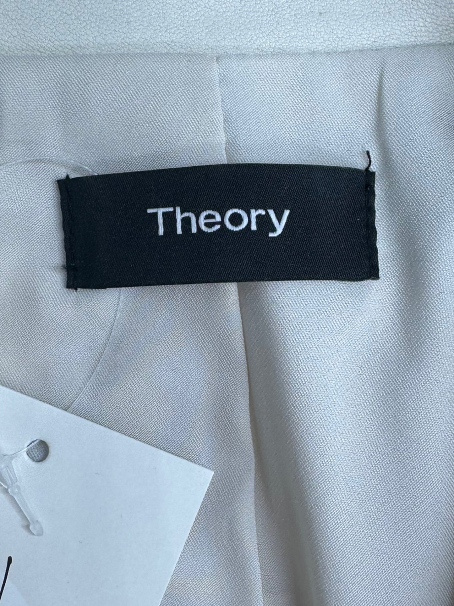 Theory Cream Lamb Leather Jacket Size L