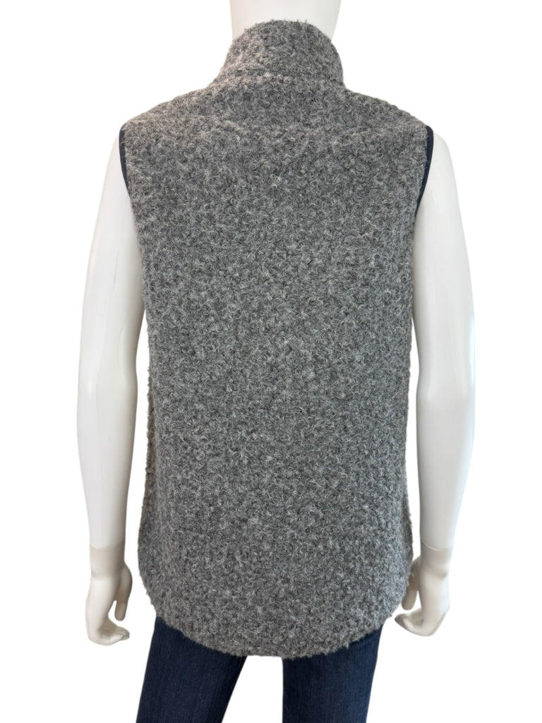 Woolrich Gray Suskiyou Curley Fleece Vest Size S